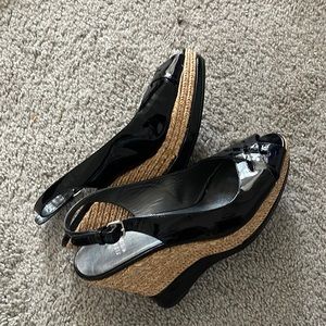 Excellent condition black wedges